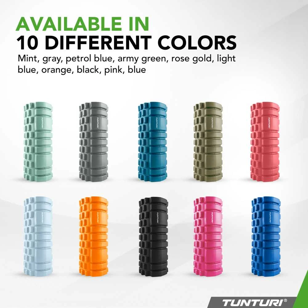 Masažinis Volas Tunturi Yoga Grid Foam Roller, 33 cm (Spalva: Pilka)