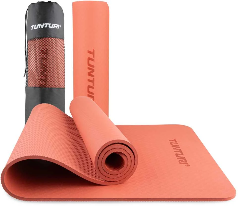 Jogos kilimėlis TUNTURI YOGA & FITNESS MAT 8 MM (Spalva: Rose auksinis)