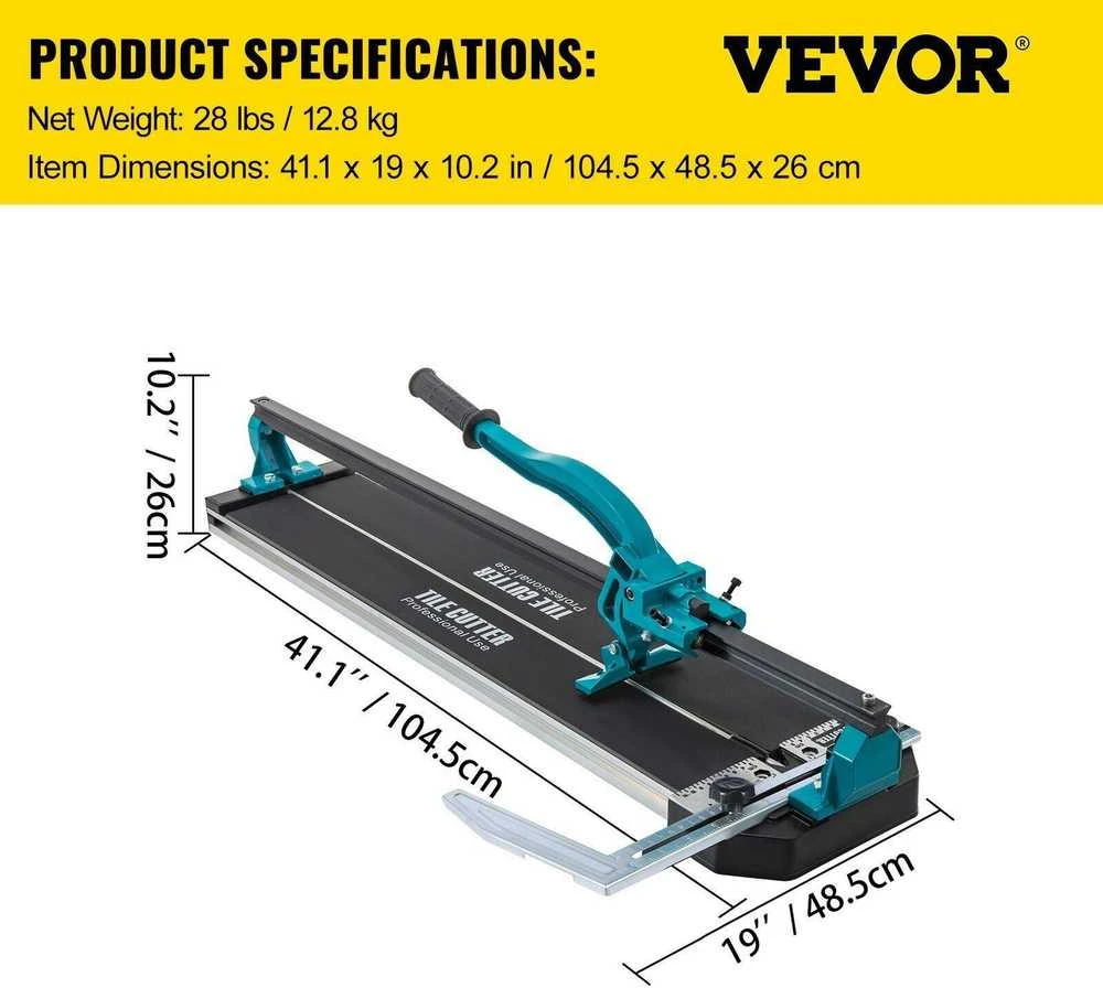 VEVOR 79 cm plytelių pjaustytuvas su lazeriu