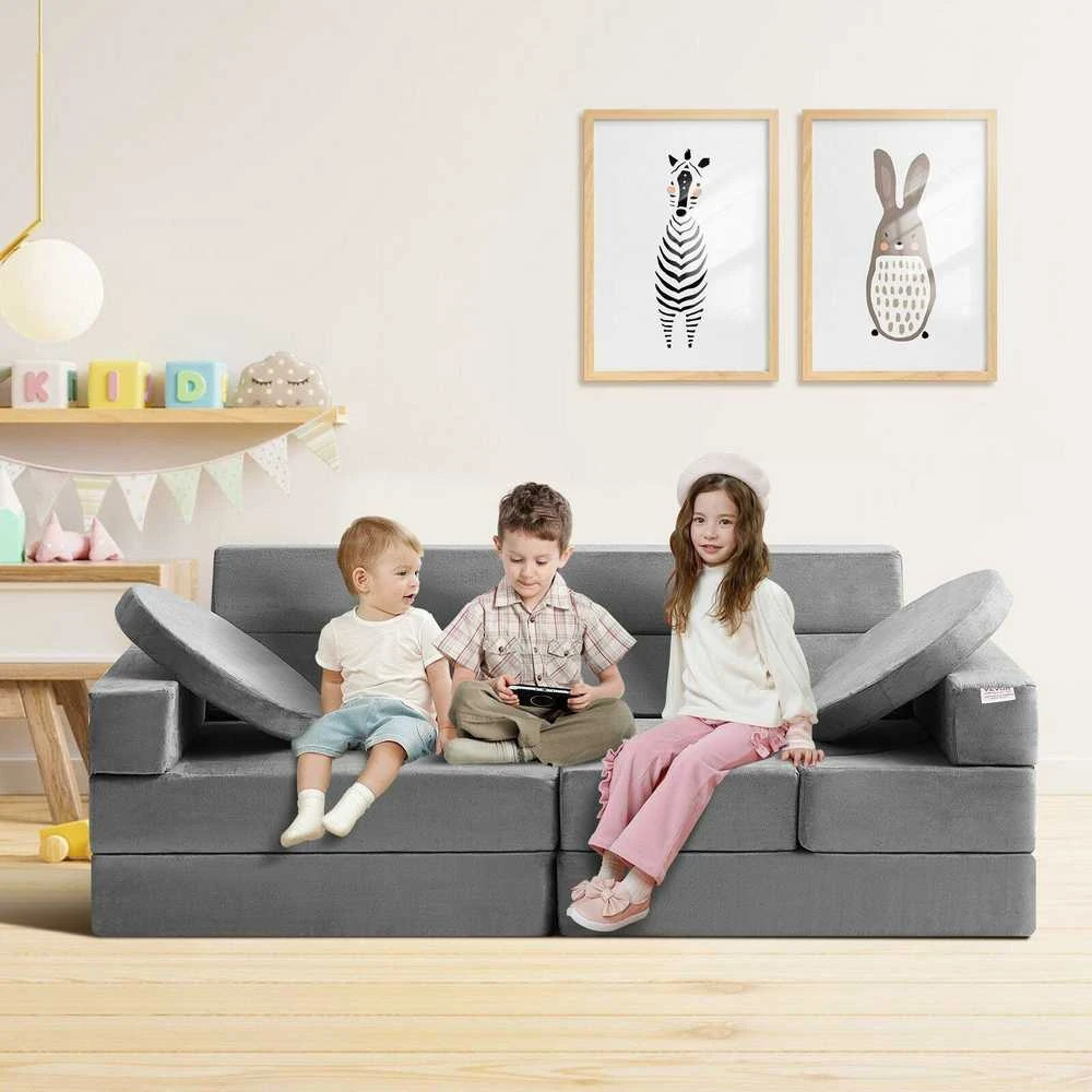 VEVOR Vaikiška modulinė sofa, 15 dalių