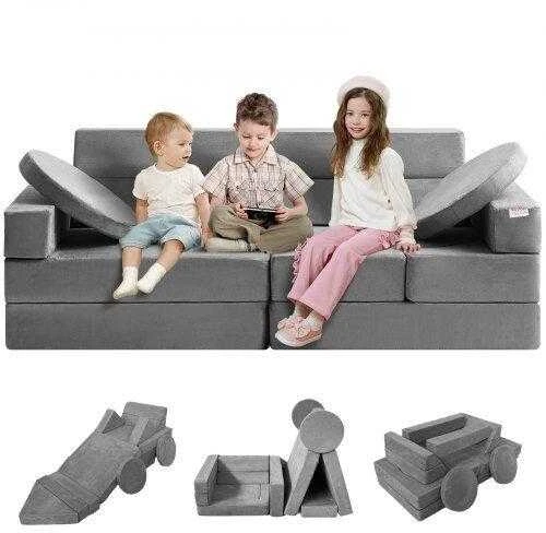 VEVOR Vaikiška modulinė sofa, 15 dalių