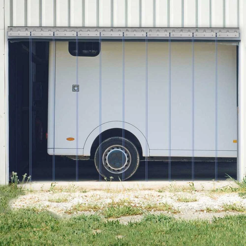 VEVOR PVC juostų užuolaida šaldytuvo durims 152x213 cm