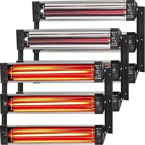 VEVOR 3x infraraudonųjų spindulių lempa 3 kW