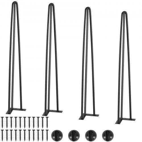 VEVOR Plieninės plaukų smeigtukų stalo kojos 71 cm, 4 vnt.