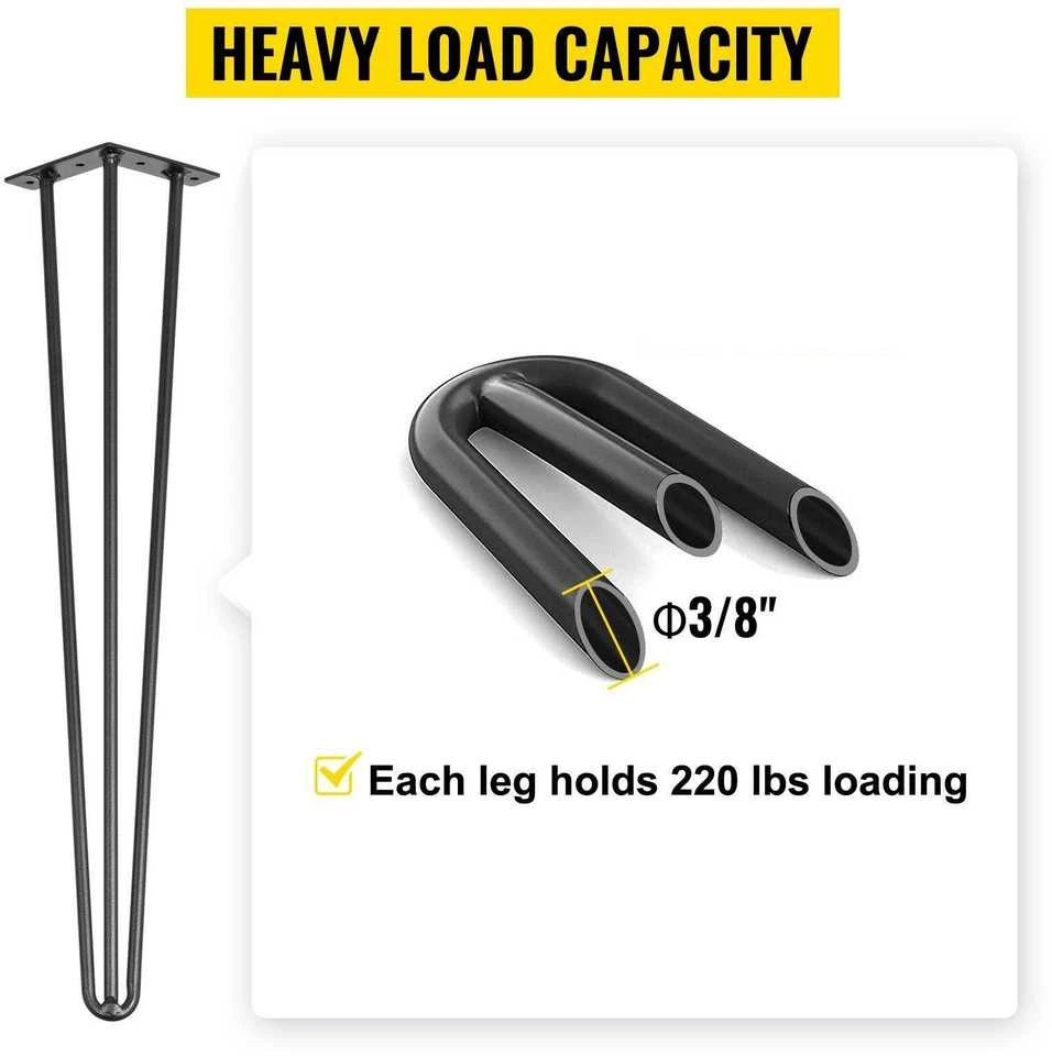VEVOR 30 cm plieninės plaukstės stalo kojos, 100 kg