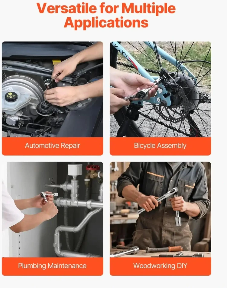 VEVOR Lizdų ir replių komplektas 86 vnt. automobiliams