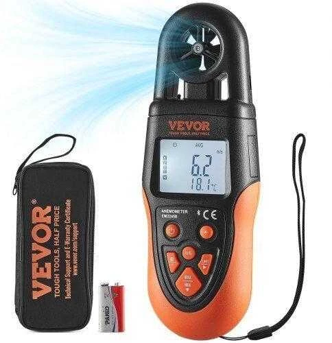 VEVOR Bluetooth nešiojamas anemometras įranga HVAC