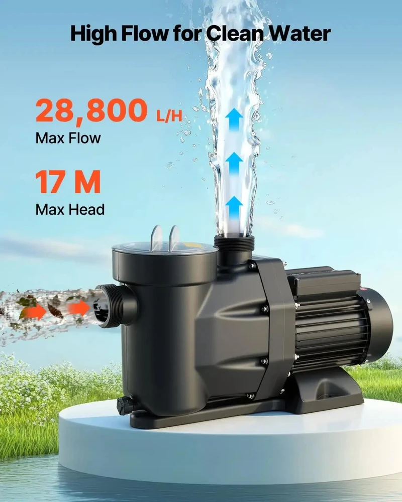 VEVOR Baseino siurblys 1300W, 28,800 L/h srautas