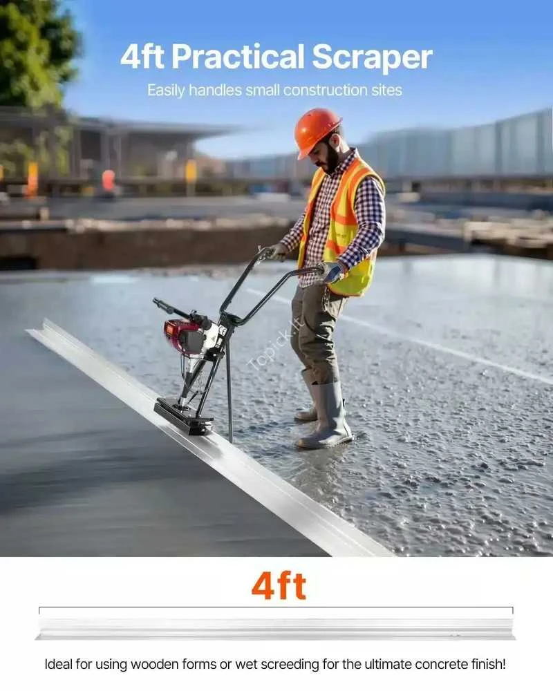 VEVOR 4 taktų betono vibrolenkta su 122 cm geležte