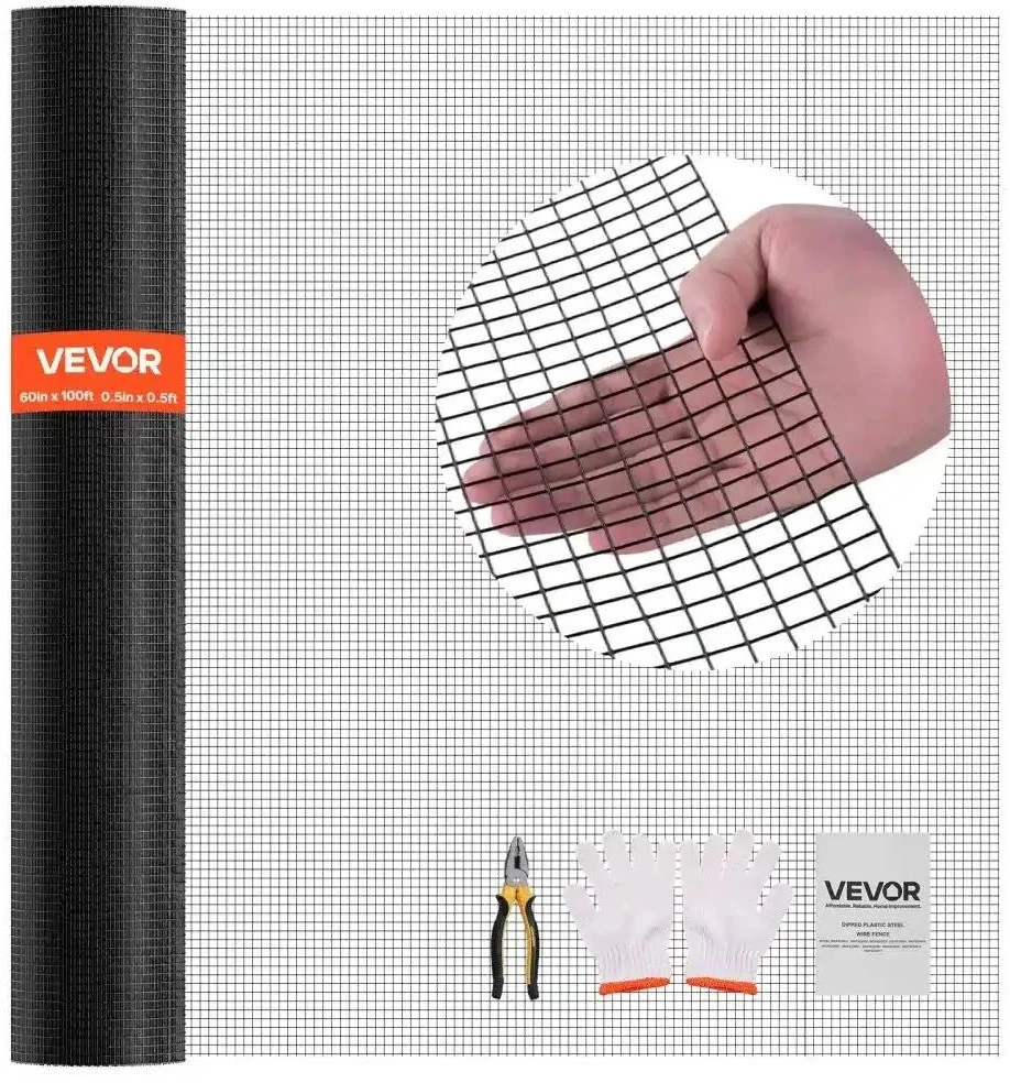 VEVOR Cinkuotas tinklas paukščiams 152cm x 30.4m