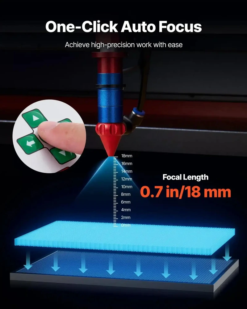 VEVOR 50W CO2 lazerinis graviruoklis