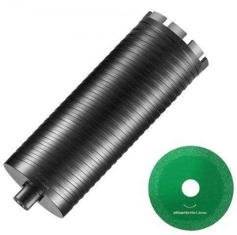 VEVOR Deimantinė šerdies grąžtas, 4" šlapias/sausasis