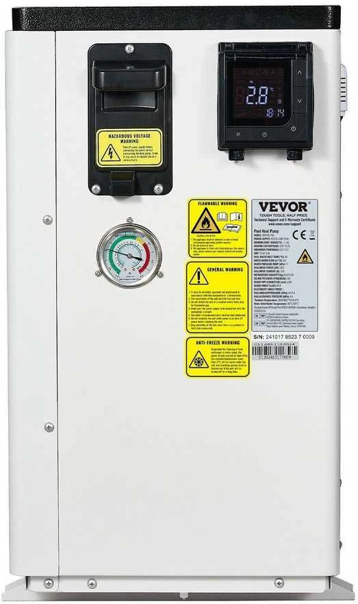 VEVOR Elektrinis baseino šilumos siurblys 3.22–15.25 kW