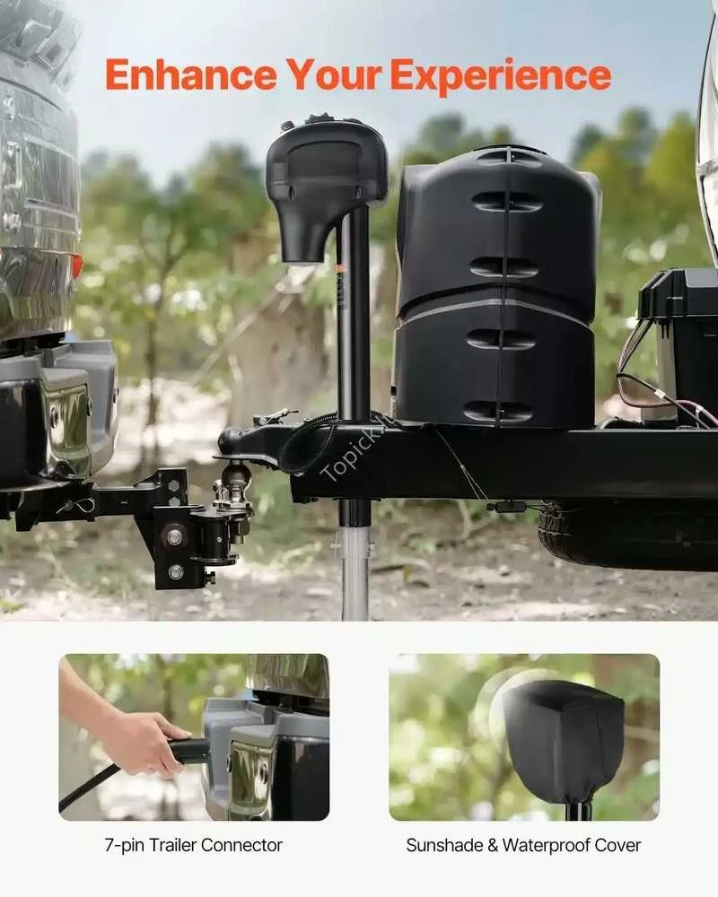 VEVOR Elektrinis priekabos lizdas 1588 kg