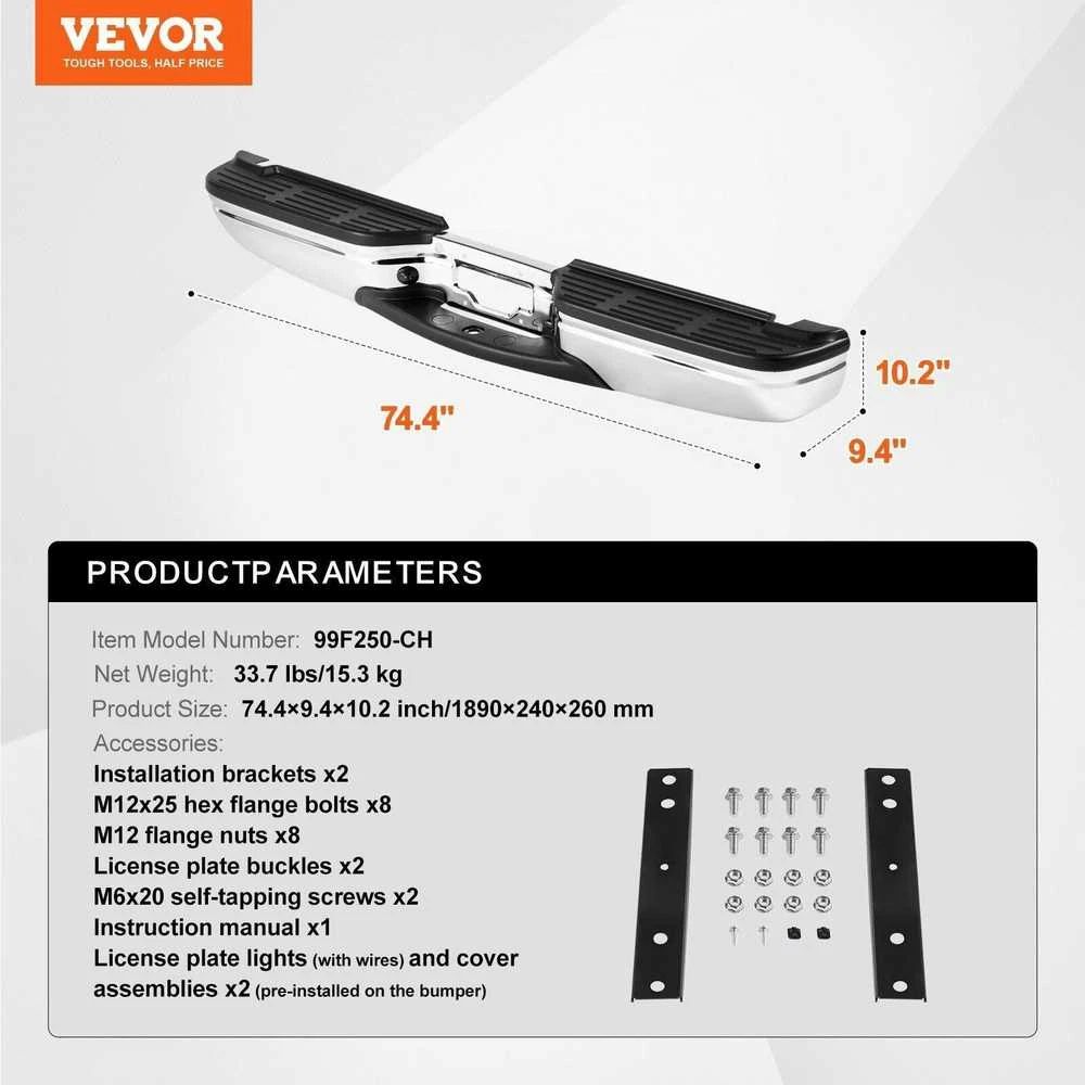 VEVOR Galinis laiptelio buferis Ford F250/F350 1999-2007