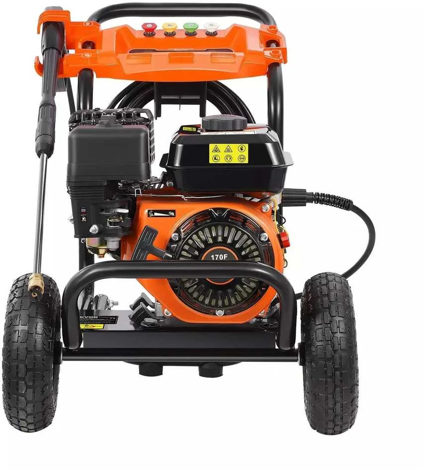 VEVOR Benzininis aukšto slėgio ploviklis 3500 PSI su 5 antgaliais
