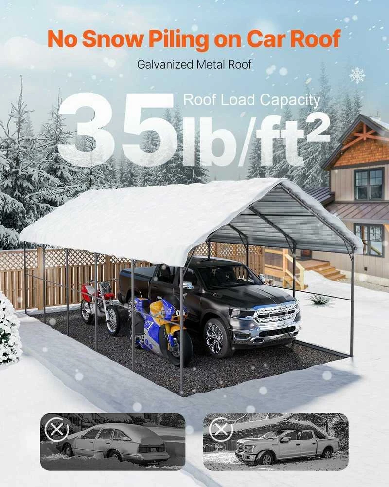 VEVOR Metalinė automobilių priedanga valtims