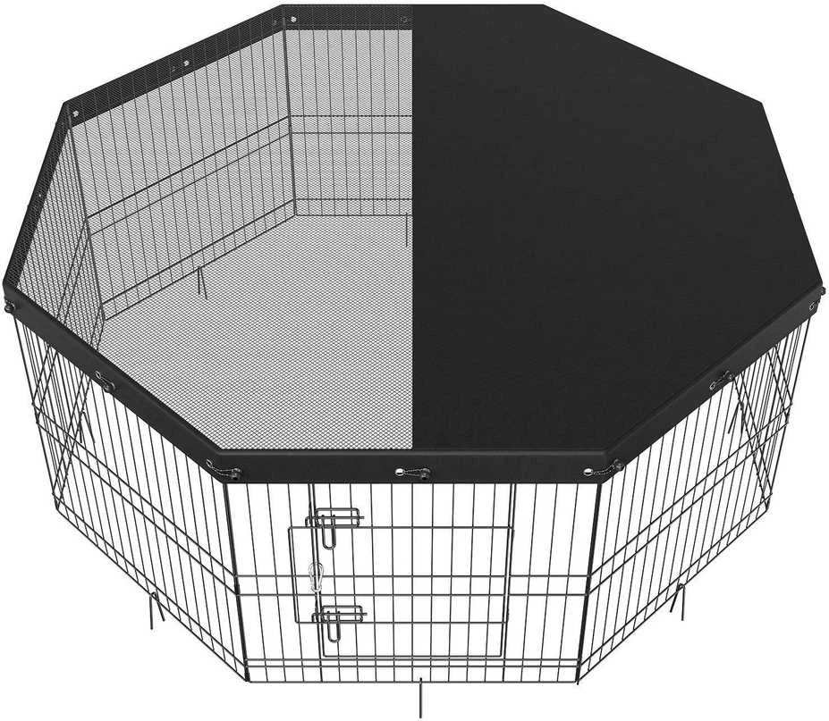 VEVOR Metalinė sulankstoma šunų žaidimų aikštelė su viršeliu
