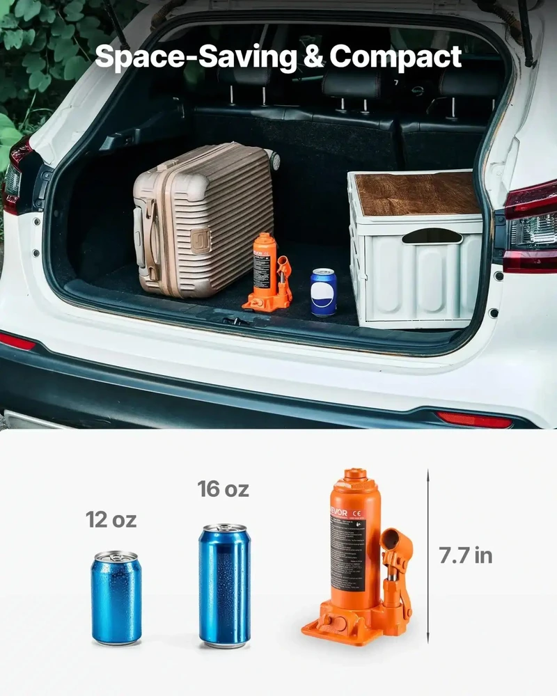 VEVOR Hidraulinis butelinis keltuvas 6 t automobiliams
