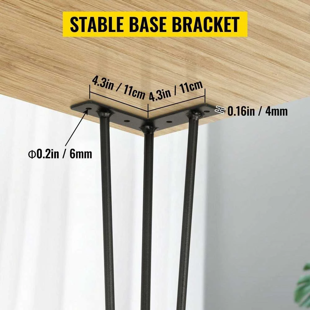 VEVOR Plieninės plauktuotos stalo kojos 101,6 cm