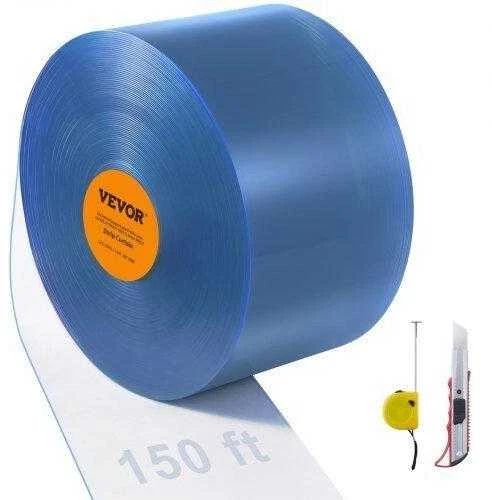 VEVOR PVC juostinės durys 2500 cm x 30,5 cm vėsintuvams