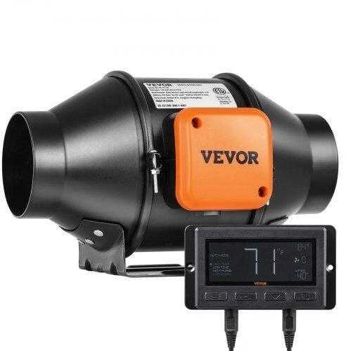 VEVOR 10 cm ortakių ventiliatorius su greičio kontrole