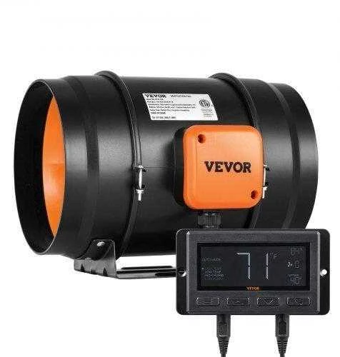 VEVOR 20 cm ortakio ventiliatorius su keičiamu greičiu