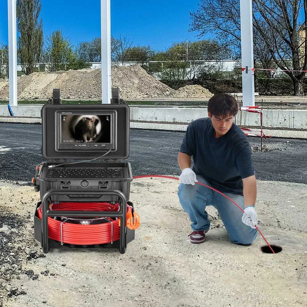 VEVOR Savitakinis kanalizacijos kamera su 512 Hz siųstuvu
