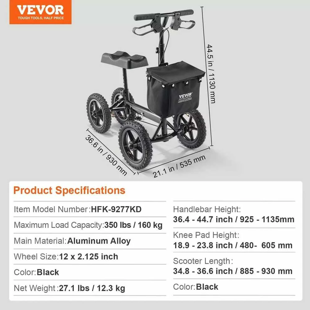 VEVOR Sulankstomas aliuminis kelio motoroleris