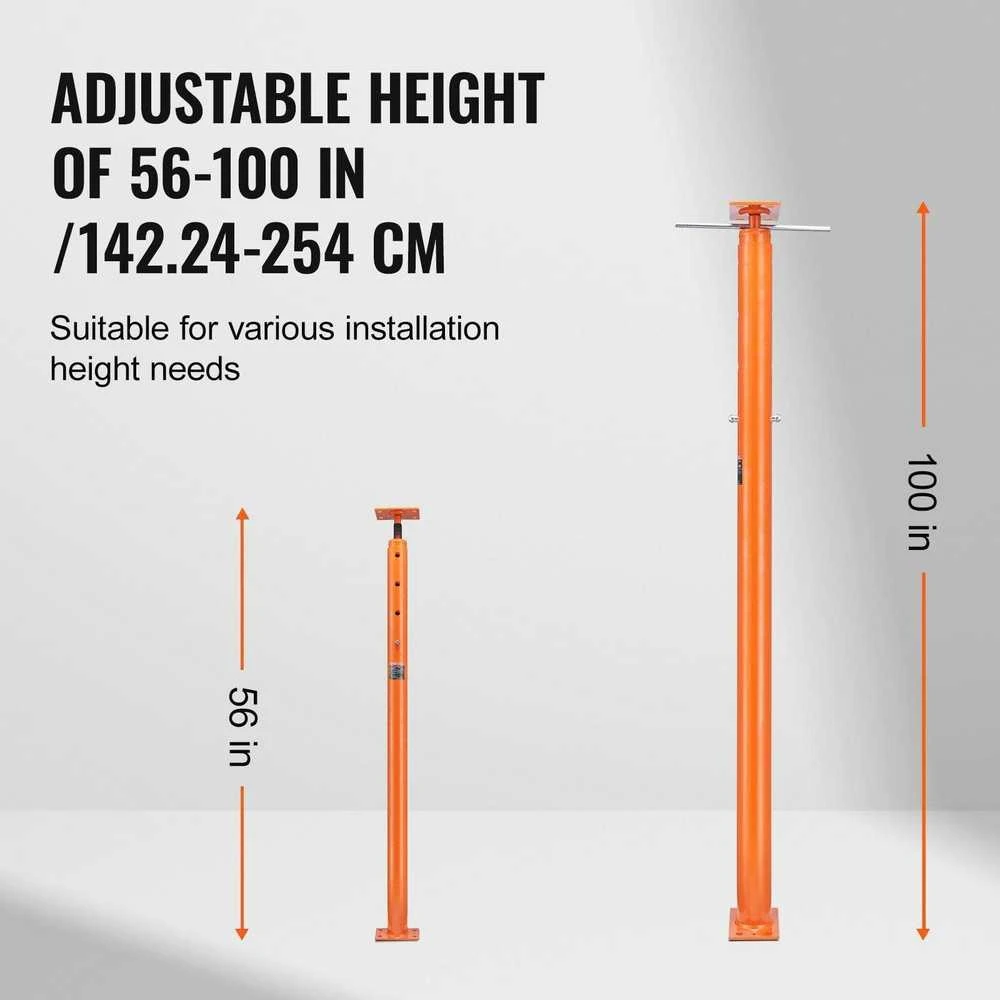VEVOR Reguliuojama namų atraminė kolona 142-254 cm