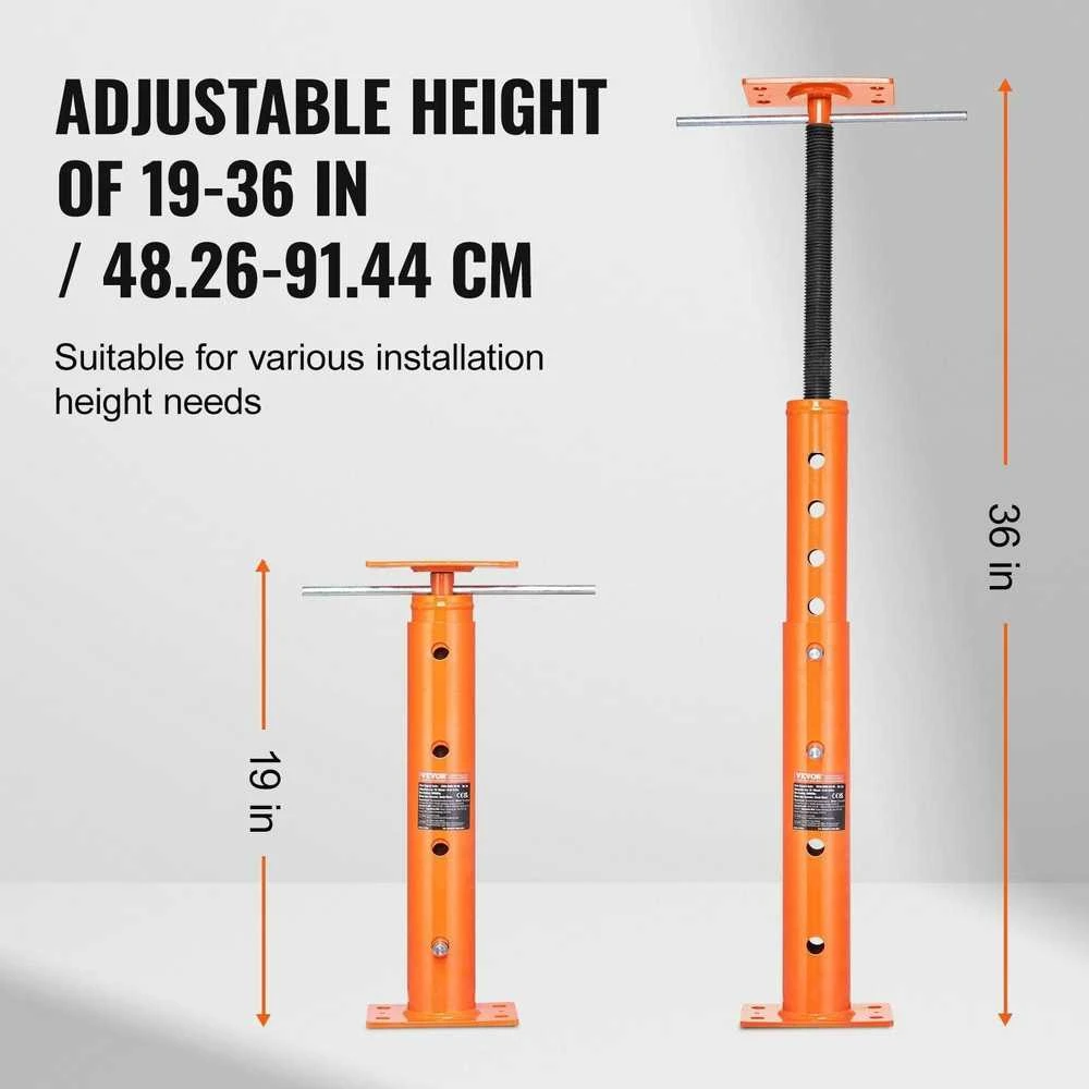 VEVOR Reguliuojamas grindų kėlimo stulpas 48-91 cm