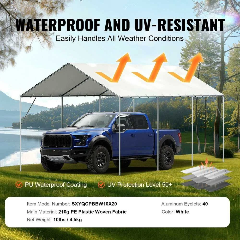 VEVOR 3 x 6 m automobilio stogelio pakeitimo dangtis