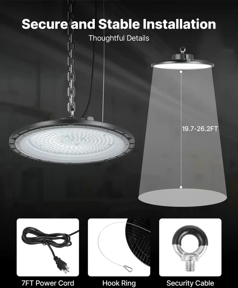 VEVOR 20 dalių LED pramoniniai LED šviestuvai