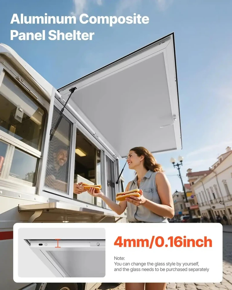 VEVOR maitinimo transporto langas 152x92 cm