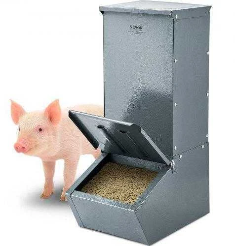 VEVOR Metalinė dviejų durų šėrykla kiaulėms
