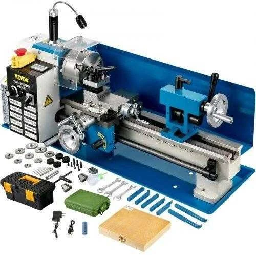 VEVOR Mini metalo tekinimo staklės, 550W kintamas greitis