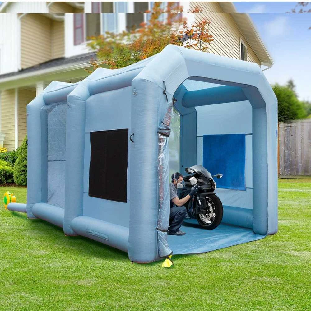 VEVOR Pripučiamas dažymo paviljonas automobiliams 4x3x2.75 m