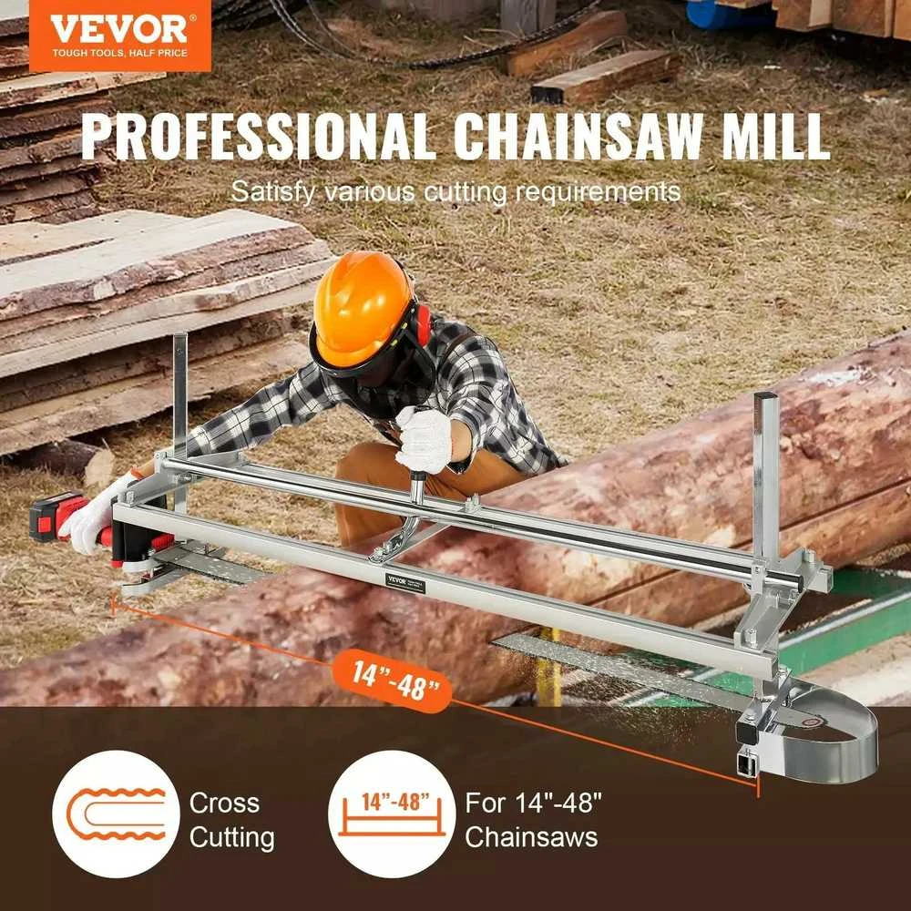 VEVOR Nešiojama pjūklų lentpjūvė 14-48 cm