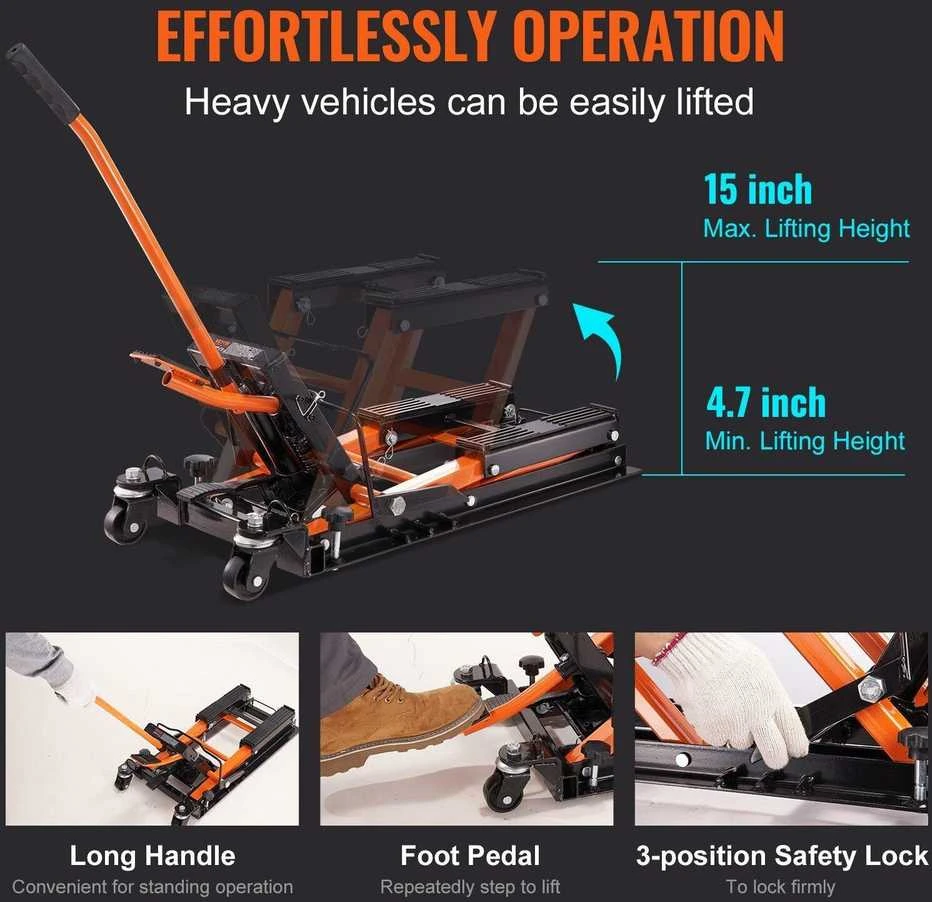 VEVOR Motociklų hidraulinis domkratas 700 kg