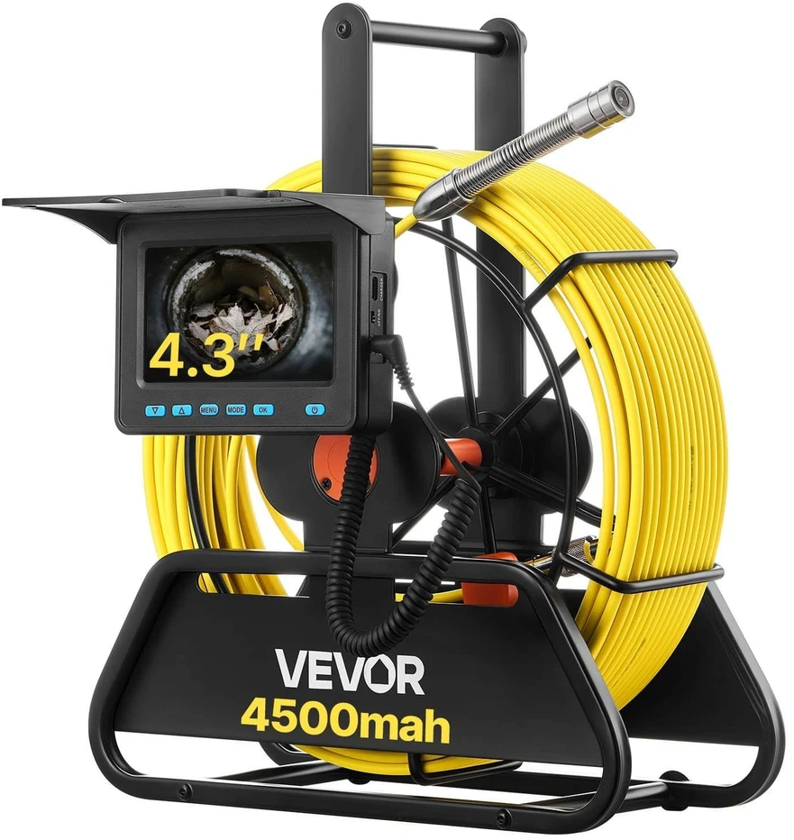 VEVOR 20 m ilgio kanalizacijos kamera su LED