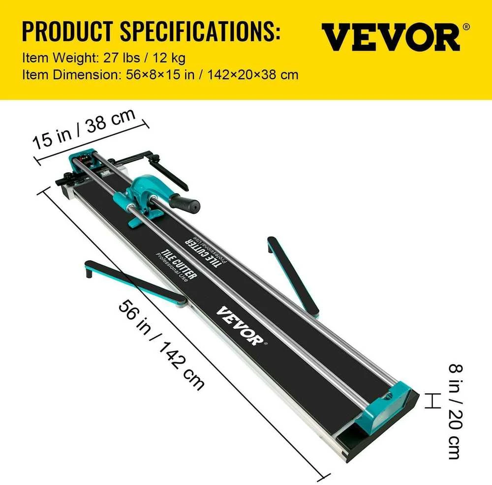 VEVOR 1200 mm plytelių pjaustyklė rankinė