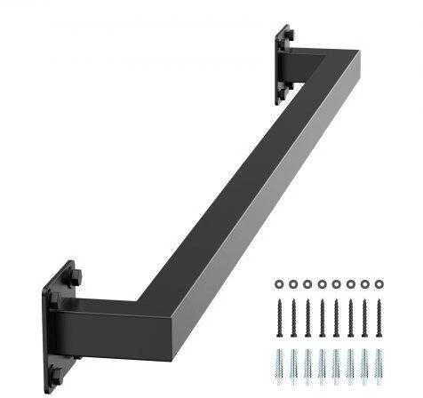 VEVOR Sieninis turėklas juodas, 910 mm