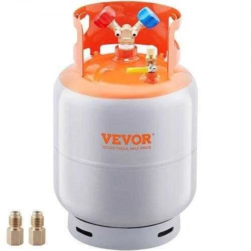 VEVOR Šaldymo skysčio atgavimo 13,6kg balionas 400 PSI Y vožtuvas