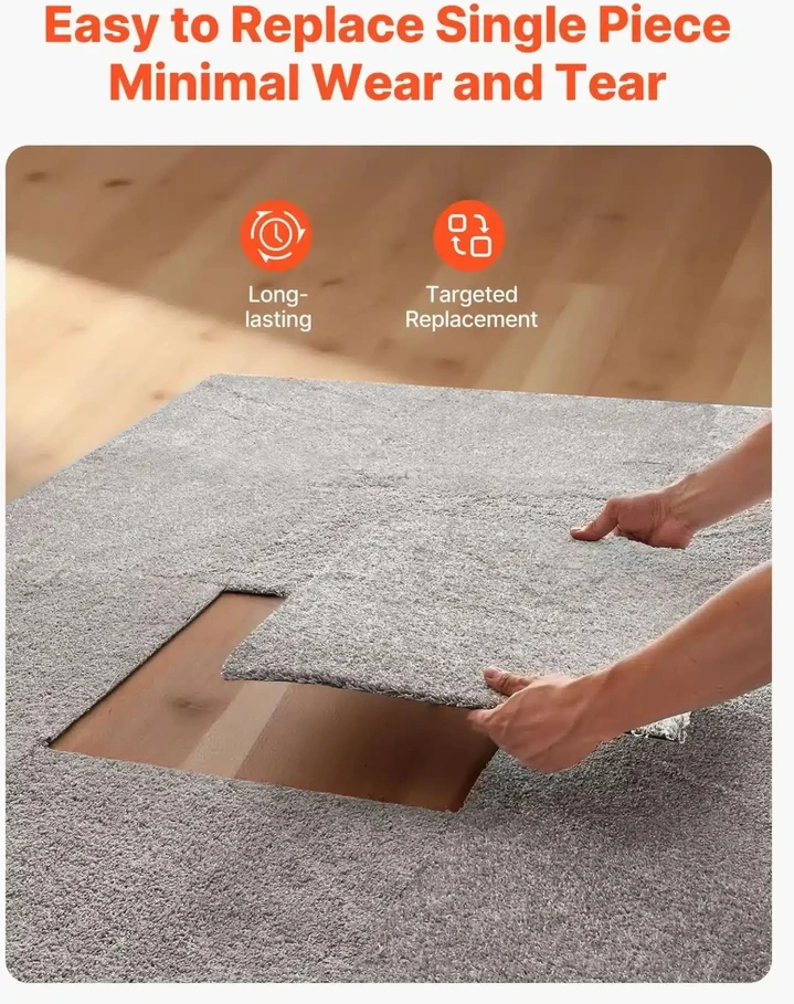 Savaime lipnios kiliminės plytelės 457 x 457 mm (10 vnt.) – Tamsiai ruda spalva