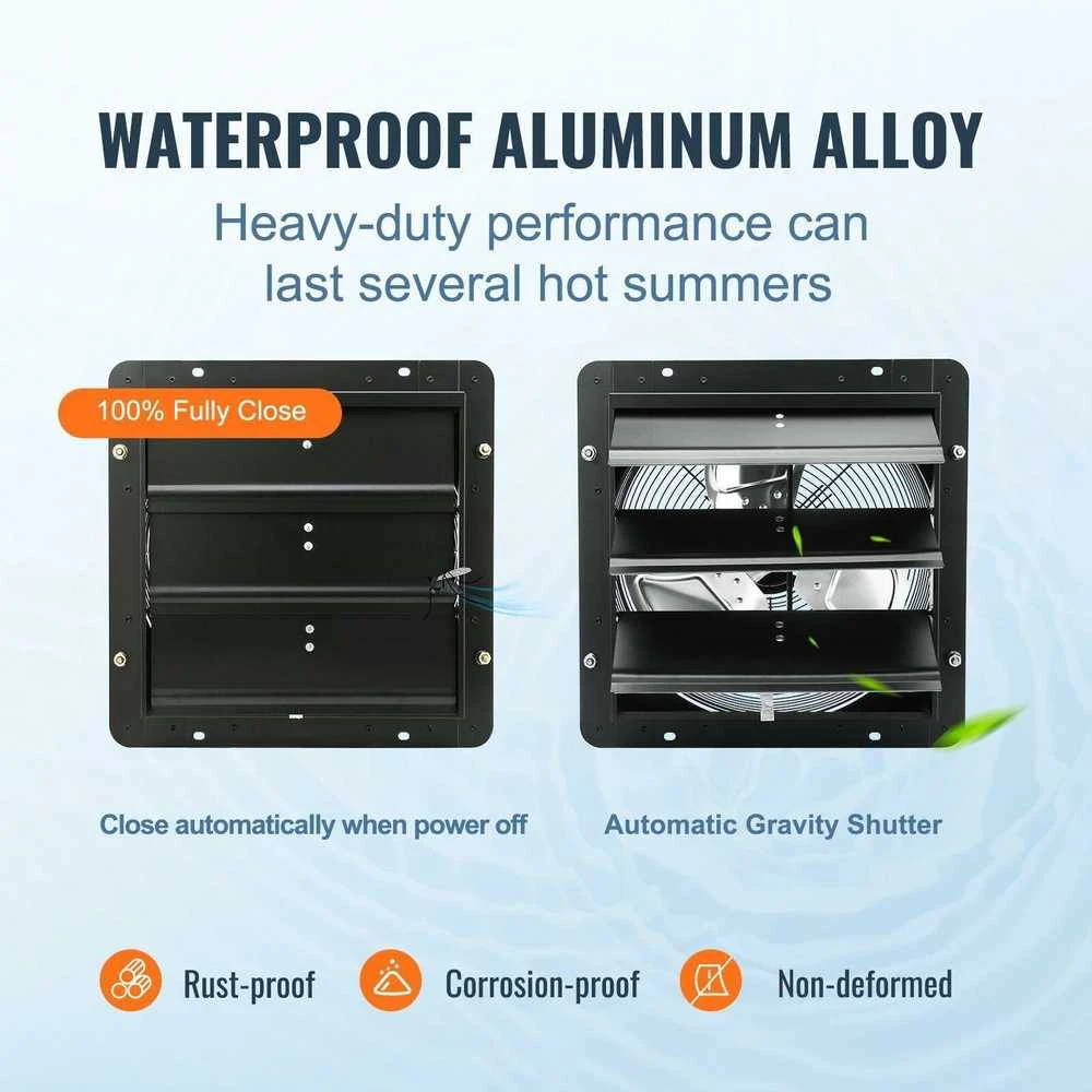 VEVOR Ekraninis ištraukimo ventiliatorius su nuotolinio valdymo pultu