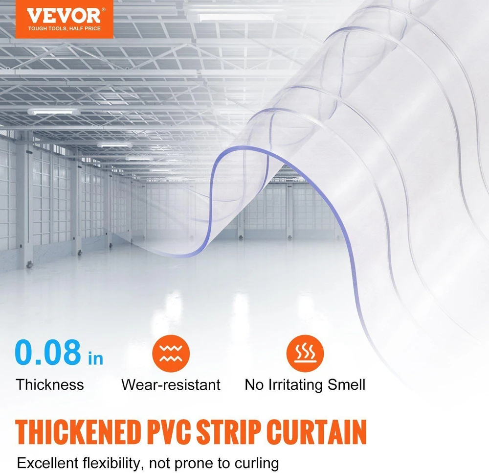 VEVOR PVC užuolaida durims, 50 m
