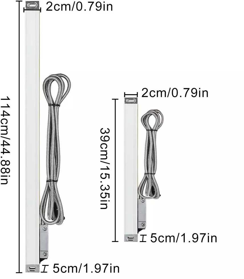 VEVOR 2 tikslumo linijiniai skaičiuotuvai 250mm ir 1000mm