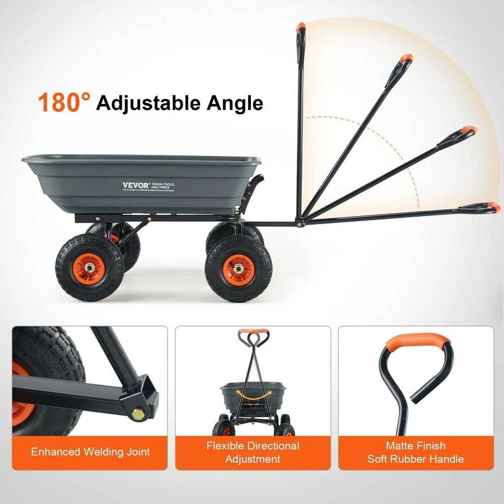 VEVOR Sodo vežimėlis karutis TC4253C 270 kg