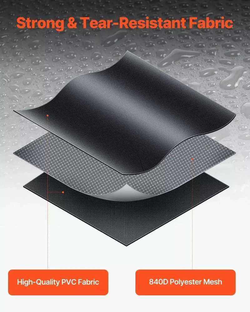 Vevor Automobilinė stogo bagažinė 649 litrų 840D PVC