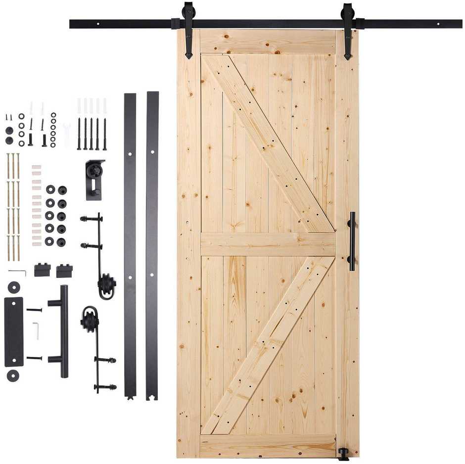 VEVOR Stumdomų durų komplektas 91 cm x 213 cm